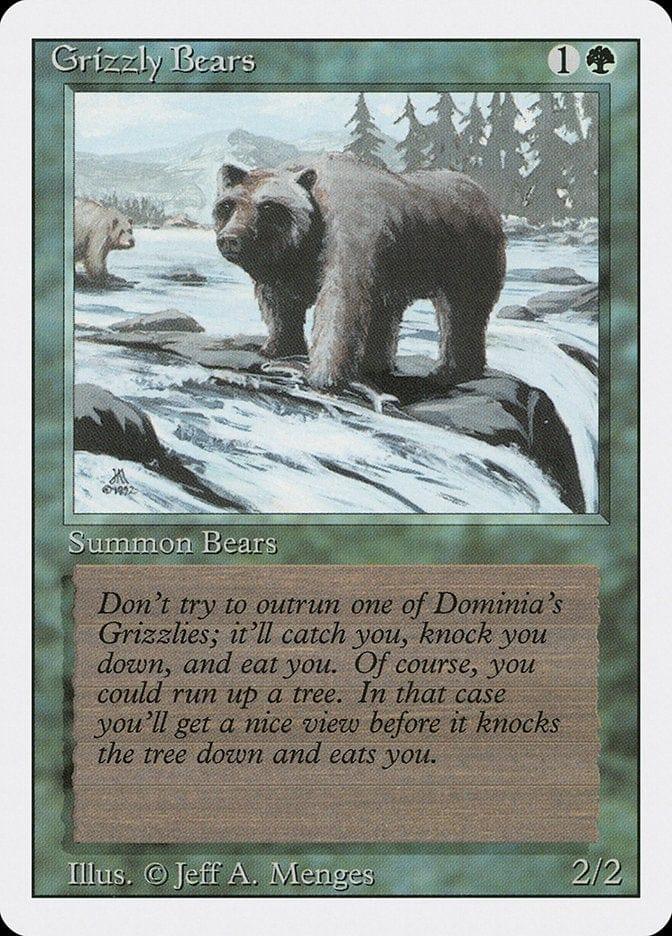 Magic: The Gathering MTG Single Grizzly Bears [Revised Edition]