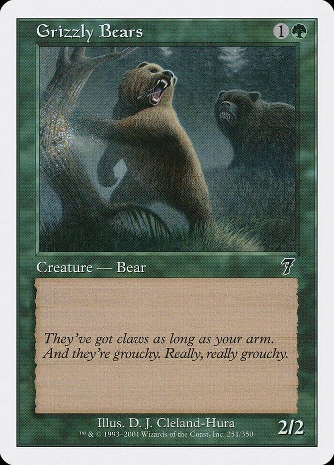 Magic: The Gathering MTG Single Grizzly Bears [Seventh Edition]