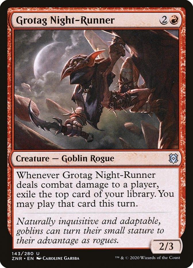 Magic: The Gathering MTG Single Grotag Night-Runner [Zendikar Rising]