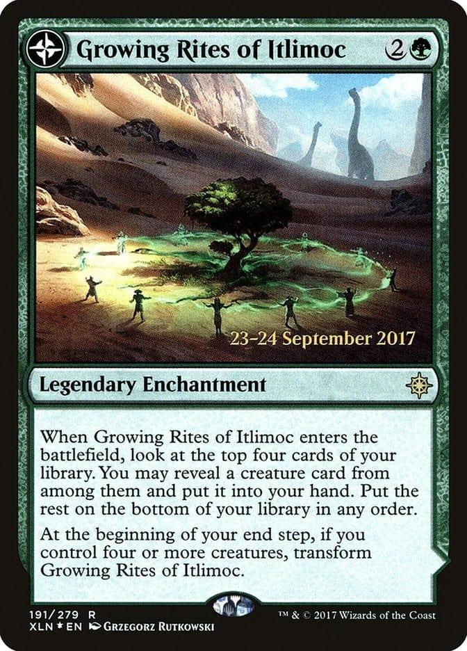 Magic: The Gathering MTG Single Growing Rites of Itlimoc // Itlimoc, Cradle of the Sun  [Ixalan Prerelease Promos]