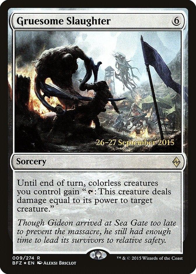 Magic: The Gathering MTG Single Gruesome Slaughter  [Battle for Zendikar Prerelease Promos]