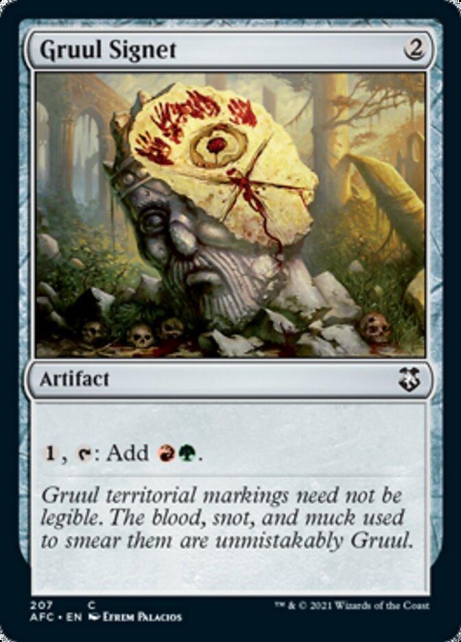 Magic: The Gathering MTG Single Gruul Signet [Dungeons & Dragons: Adventures in the Forgotten Realms Commander]