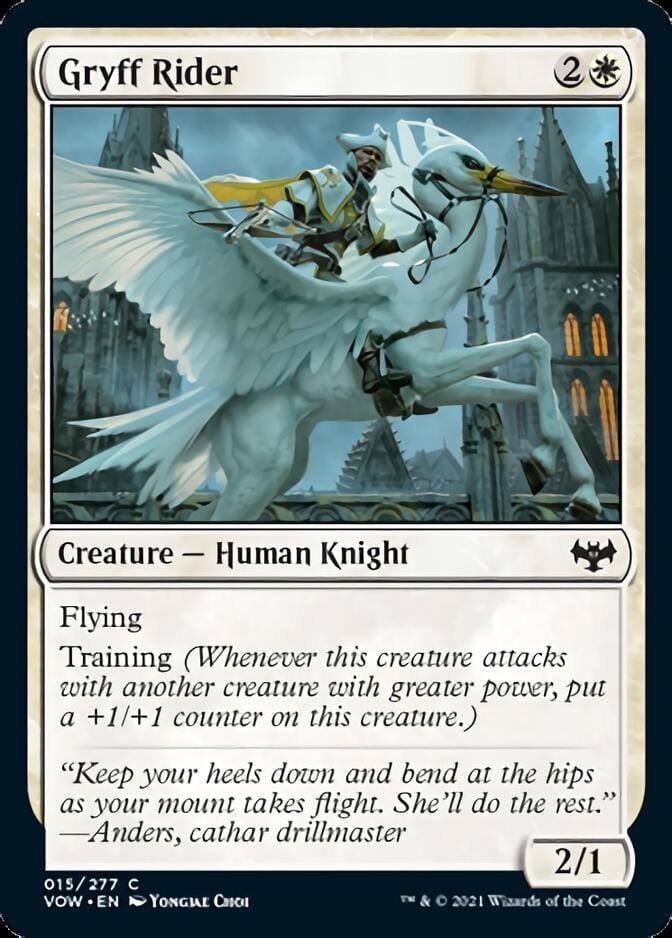 Magic: The Gathering MTG Single Gryff Rider [Innistrad: Crimson Vow]