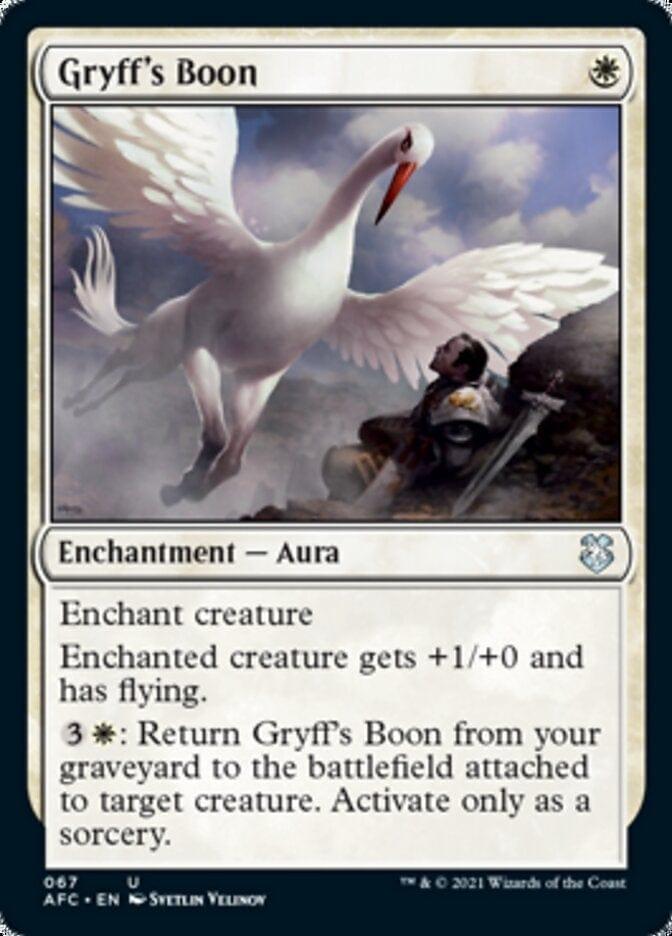 Magic: The Gathering MTG Single Gryff's Boon [Dungeons & Dragons: Adventures in the Forgotten Realms Commander]