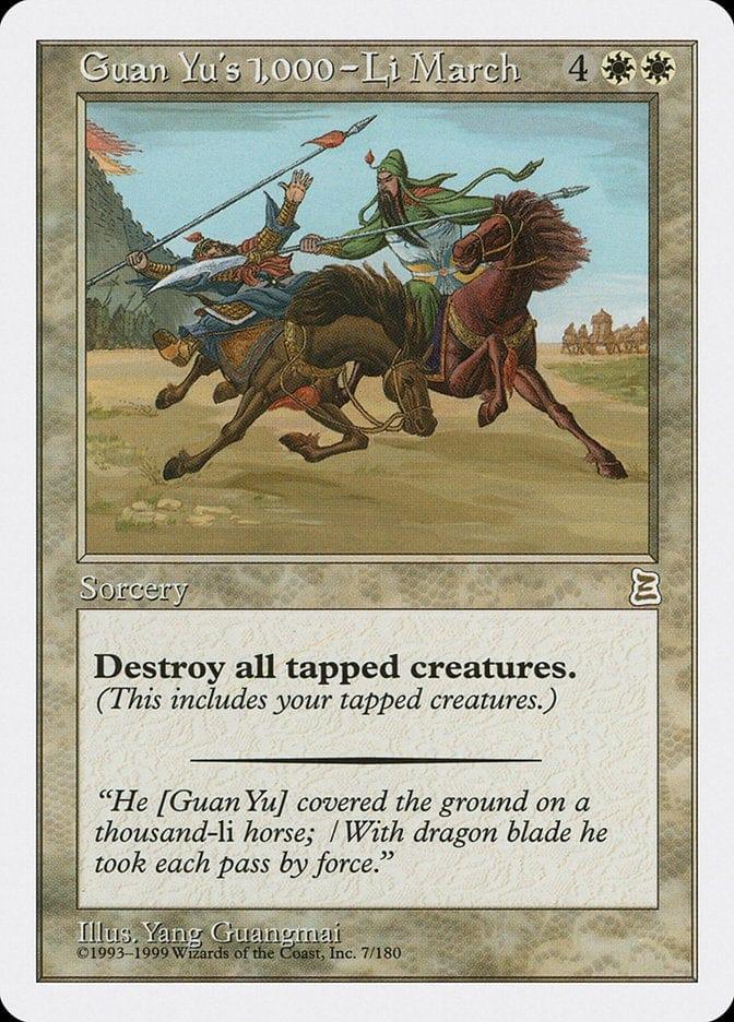 Magic: The Gathering MTG Single Guan Yu's 1,000-Li March [Portal Three Kingdoms]