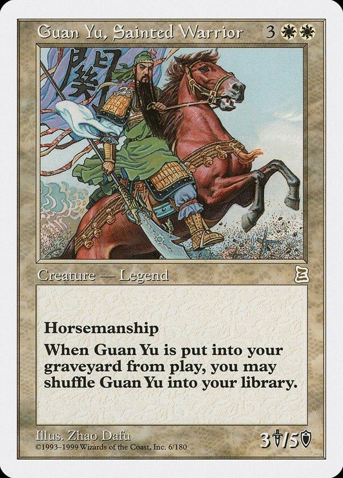 Magic: The Gathering MTG Single Guan Yu, Sainted Warrior [Portal Three Kingdoms]