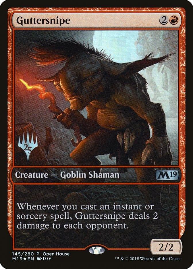 Magic: The Gathering MTG Single Guttersnipe (Open House) [Core Set 2019 Promos]