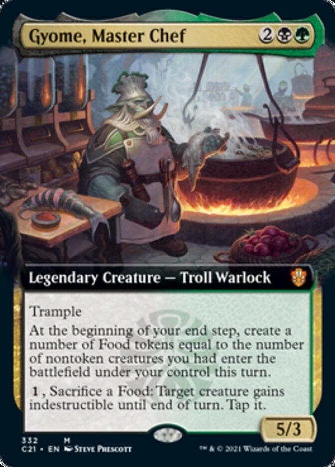 Magic: The Gathering MTG Single Gyome, Master Chef (Extended) [Commander 2021]