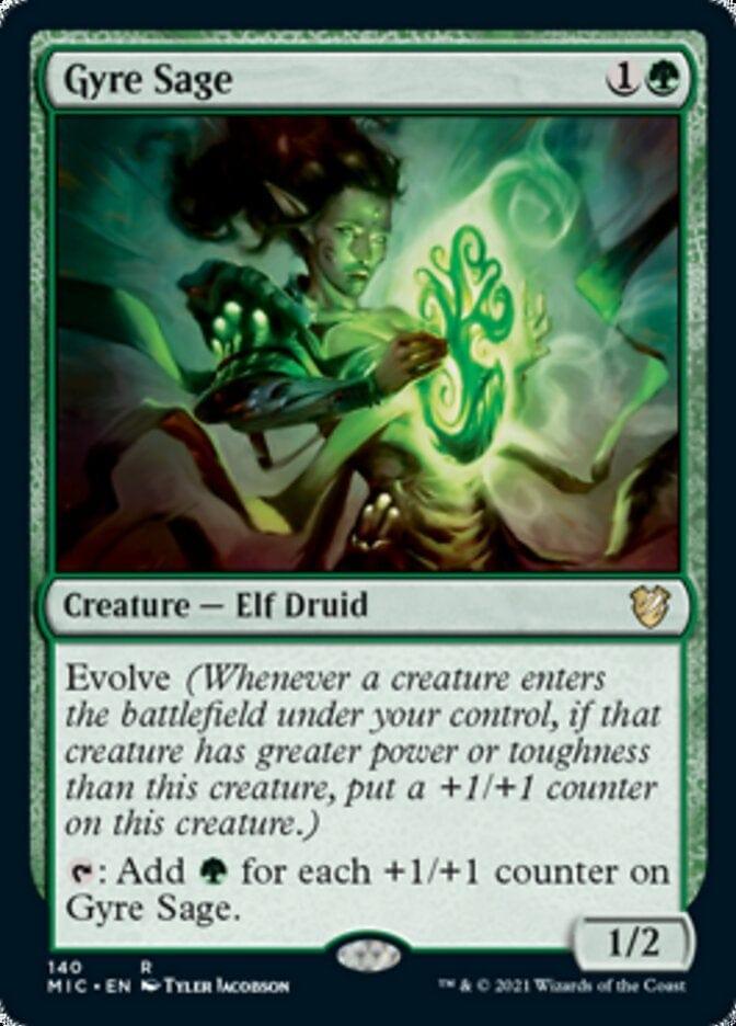 Magic: The Gathering MTG Single Gyre Sage [Innistrad: Midnight Hunt Commander]