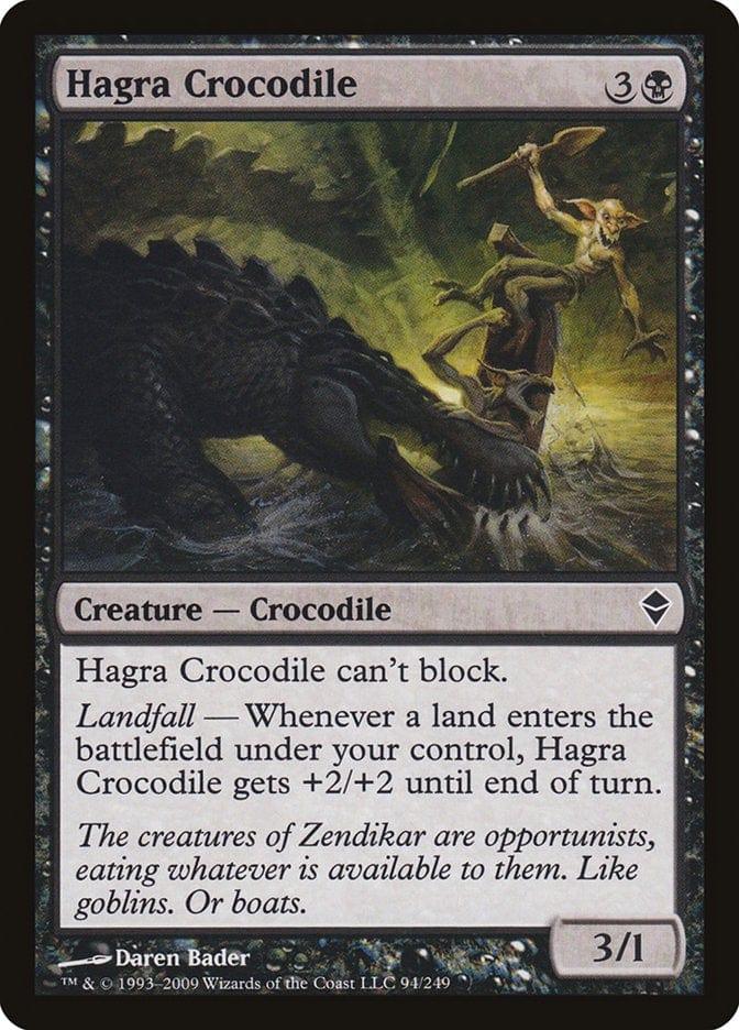Magic: The Gathering MTG Single Hagra Crocodile [Zendikar]