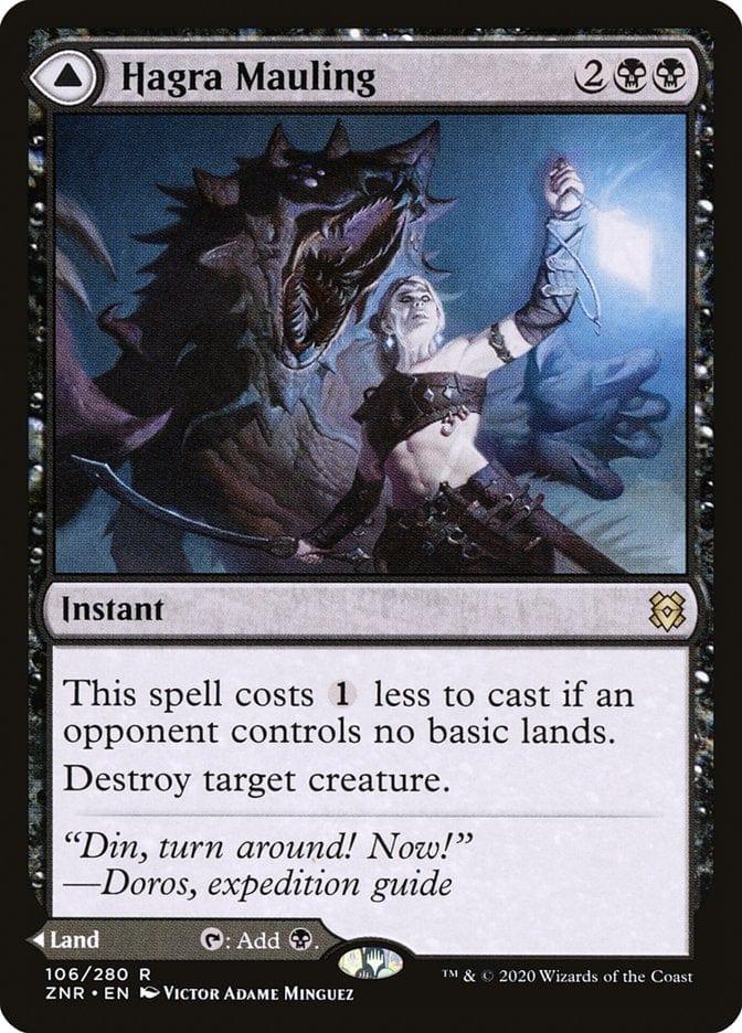 Magic: The Gathering MTG Single Hagra Mauling // Hagra Broodpit [Zendikar Rising]