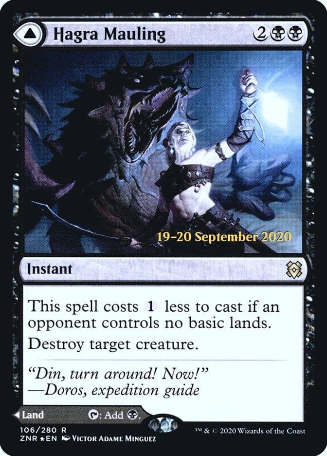 Magic: The Gathering MTG Single Hagra Mauling // Hagra Broodpit [Zendikar Rising Prerelease Promos]
