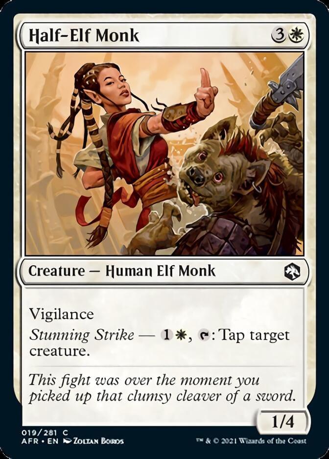 Magic: The Gathering MTG Single Half-Elf Monk [Dungeons & Dragons: Adventures in the Forgotten Realms]