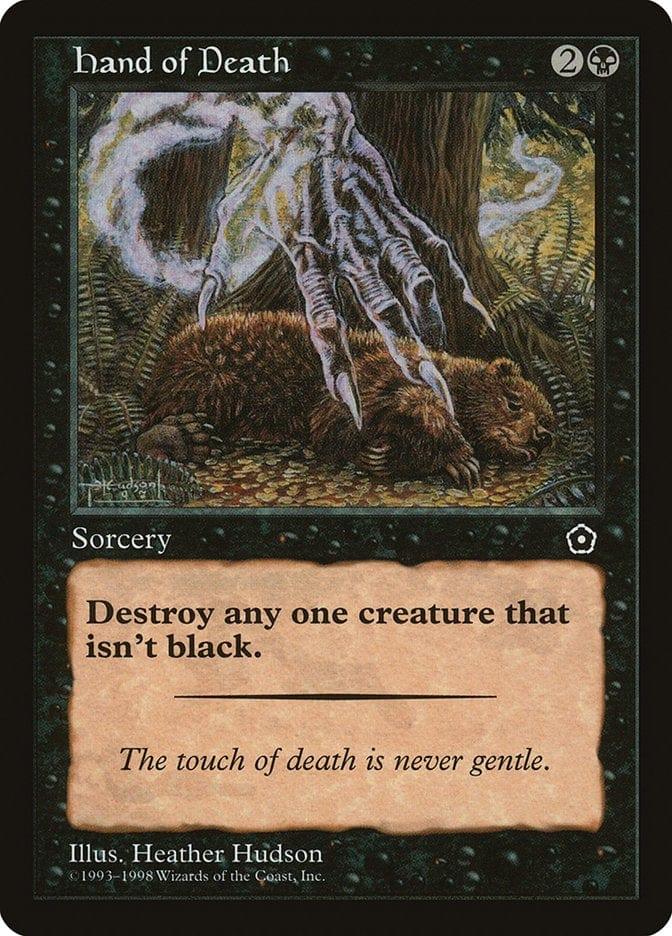 Magic: The Gathering MTG Single Hand of Death [Portal Second Age]