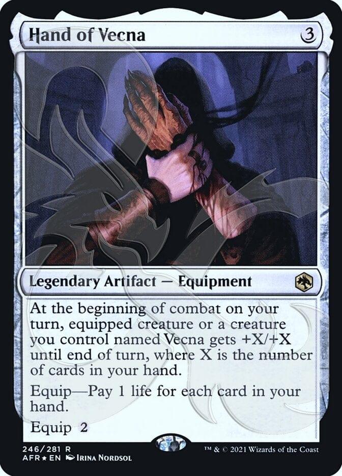 Magic: The Gathering MTG Single Hand of Vecna (Ampersand Promo) [Dungeons & Dragons: Adventures in the Forgotten Realms Promos]