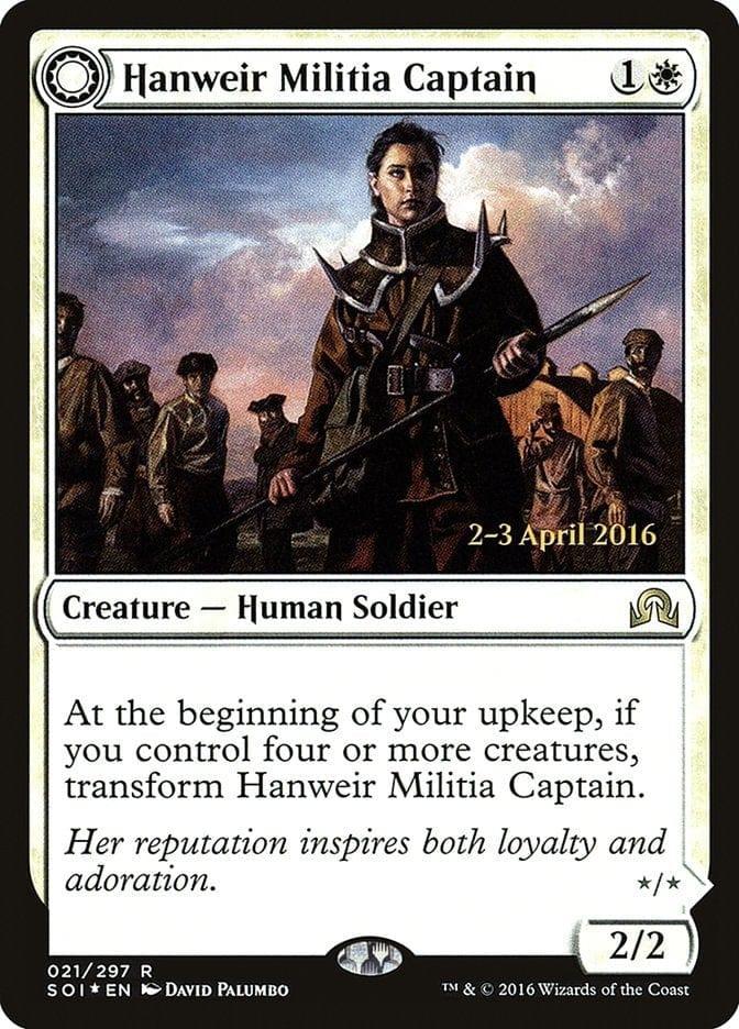 Magic: The Gathering MTG Single Hanweir Militia Captain // Westvale Cult Leader [Shadows over Innistrad Prerelease Promos]