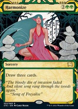 Magic: The Gathering MTG Single Harmonize (Etched Foil) [Strixhaven Mystical Archive]