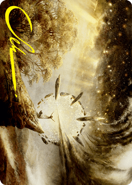 Magic: The Gathering MTG Single Harness Infinity Art Card (Gold-Stamped Signature) [Strixhaven: School of Mages Art Series]
