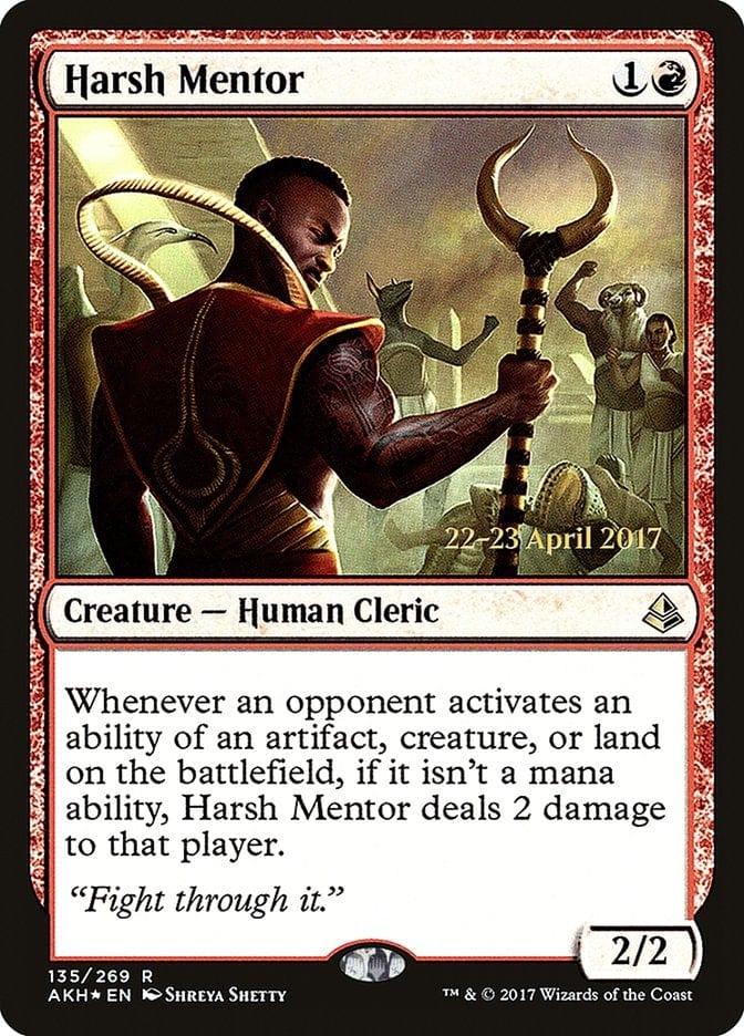Magic: The Gathering MTG Single Harsh Mentor  [Amonkhet Prerelease Promos]