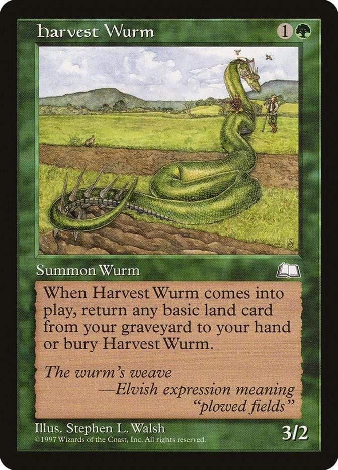 Magic: The Gathering MTG Single Harvest Wurm [Weatherlight]