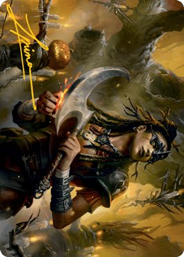 Magic: The Gathering MTG Single Harvesttide Sentry Art Card (Gold-Stamped Signature) [Innistrad: Midnight Hunt Art Series]