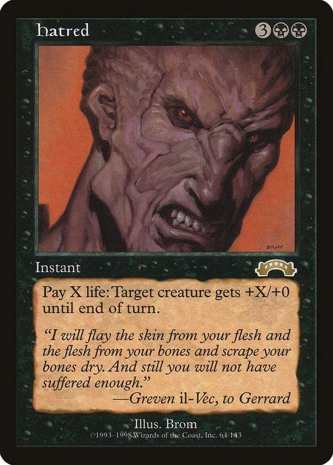Magic: The Gathering MTG Single Hatred [Exodus]