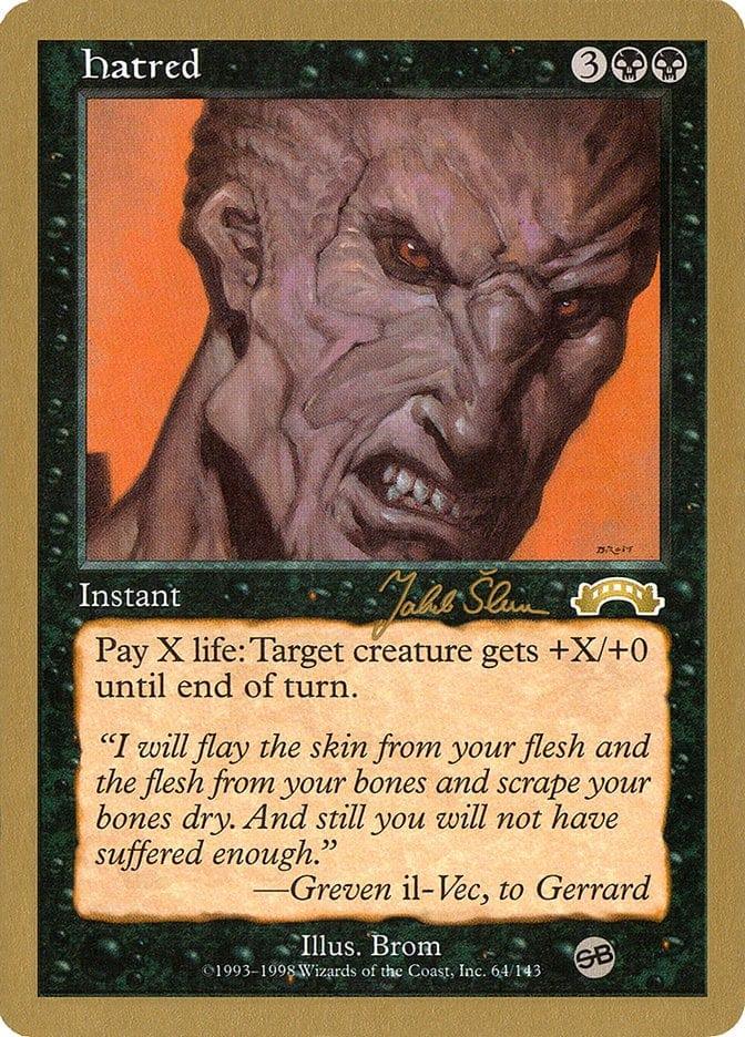 Magic: The Gathering MTG Single Hatred [World Championship Decks 1999]