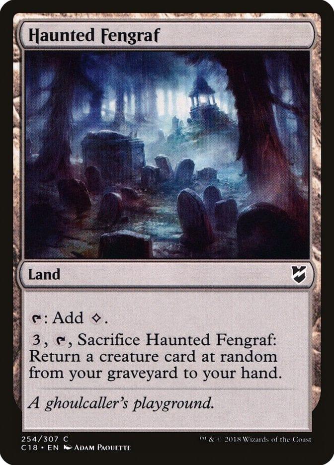 Magic: The Gathering MTG Single Haunted Fengraf [Commander 2018]