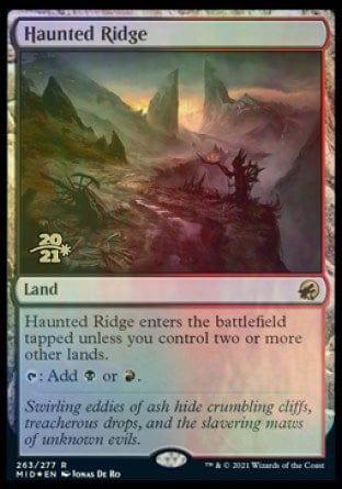 Magic: The Gathering MTG Single Haunted Ridge [Innistrad: Midnight Hunt Prerelease Promos]