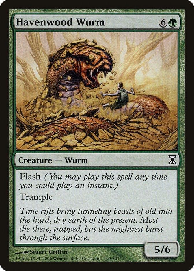 Magic: The Gathering MTG Single Havenwood Wurm [Time Spiral]