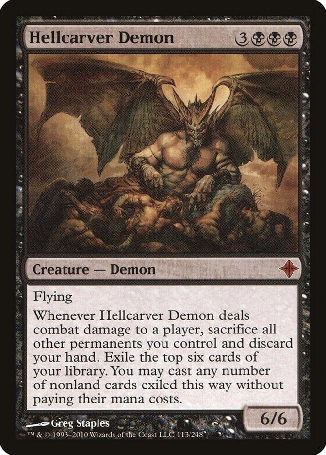 Magic: The Gathering MTG Single Hellcarver Demon [Rise of the Eldrazi]