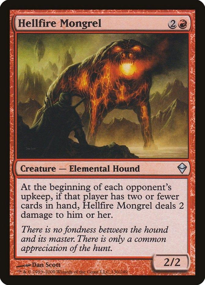 Magic: The Gathering MTG Single Hellfire Mongrel [Zendikar]
