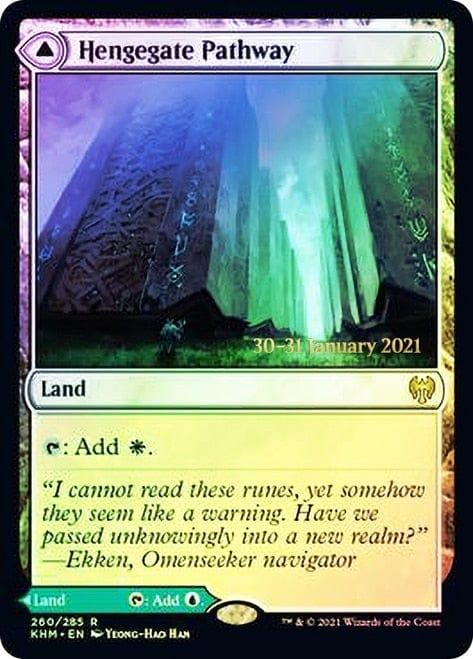 Magic: The Gathering MTG Single Hengegate Pathway // Mistgate Pathway  [Kaldheim Prerelease Promos]