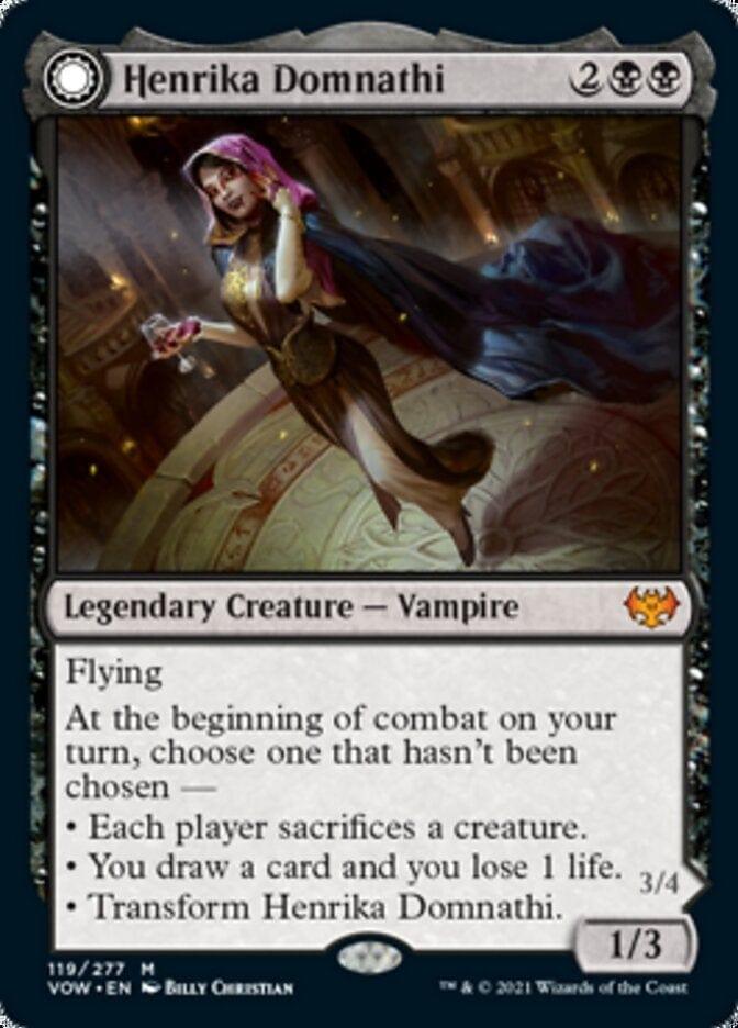 Magic: The Gathering MTG Single Henrika Domnathi // Henrika, Infernal Seer [Innistrad: Crimson Vow]