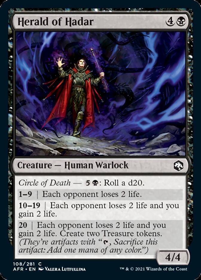 Magic: The Gathering MTG Single Herald of Hadar [Dungeons & Dragons: Adventures in the Forgotten Realms]