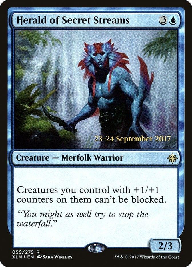 Magic: The Gathering MTG Single Herald of Secret Streams  [Ixalan Prerelease Promos]