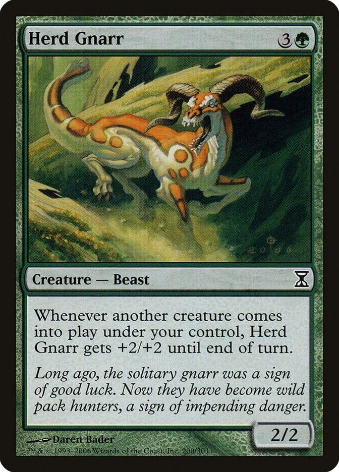 Magic: The Gathering MTG Single Herd Gnarr [Time Spiral]