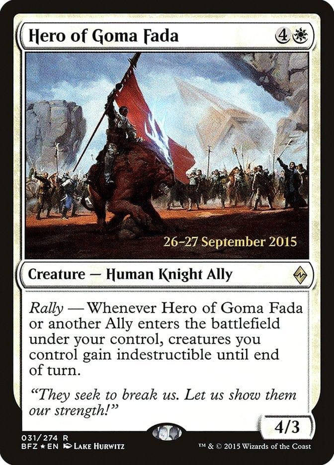 Magic: The Gathering MTG Single Hero of Goma Fada  [Battle for Zendikar Prerelease Promos]