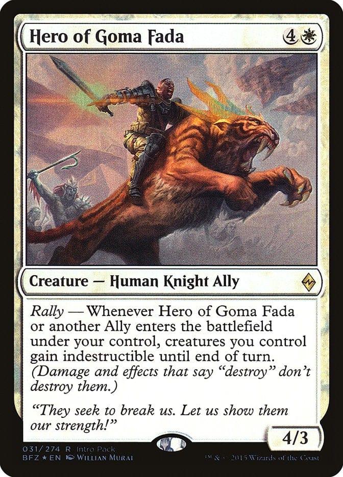 Magic: The Gathering MTG Single Hero of Goma Fada (Intro Pack) [Battle for Zendikar Promos]