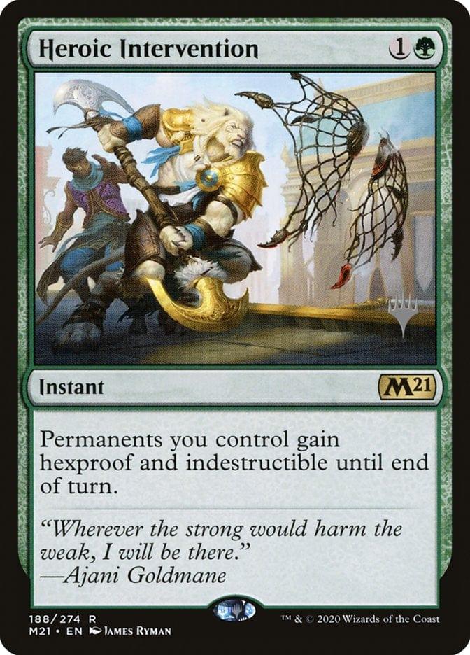 Magic: The Gathering MTG Single Heroic Intervention (Promo Pack) [Core Set 2021 Promos]