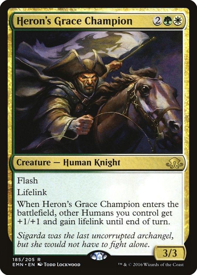 Magic: The Gathering MTG Single Heron's Grace Champion [Eldritch Moon]
