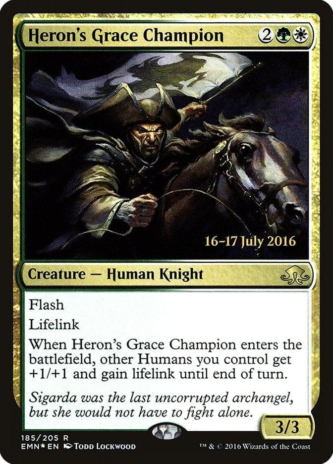 Magic: The Gathering MTG Single Heron's Grace Champion  [Eldritch Moon Prerelease Promos]