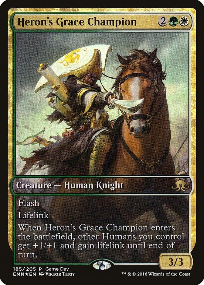 Magic: The Gathering MTG Single Heron's Grace Champion (Game Day) [Eldritch Moon Promos]