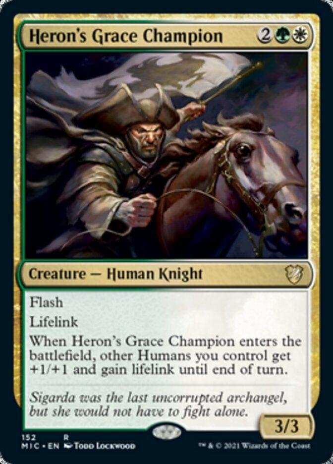 Magic: The Gathering MTG Single Heron's Grace Champion [Innistrad: Midnight Hunt Commander]