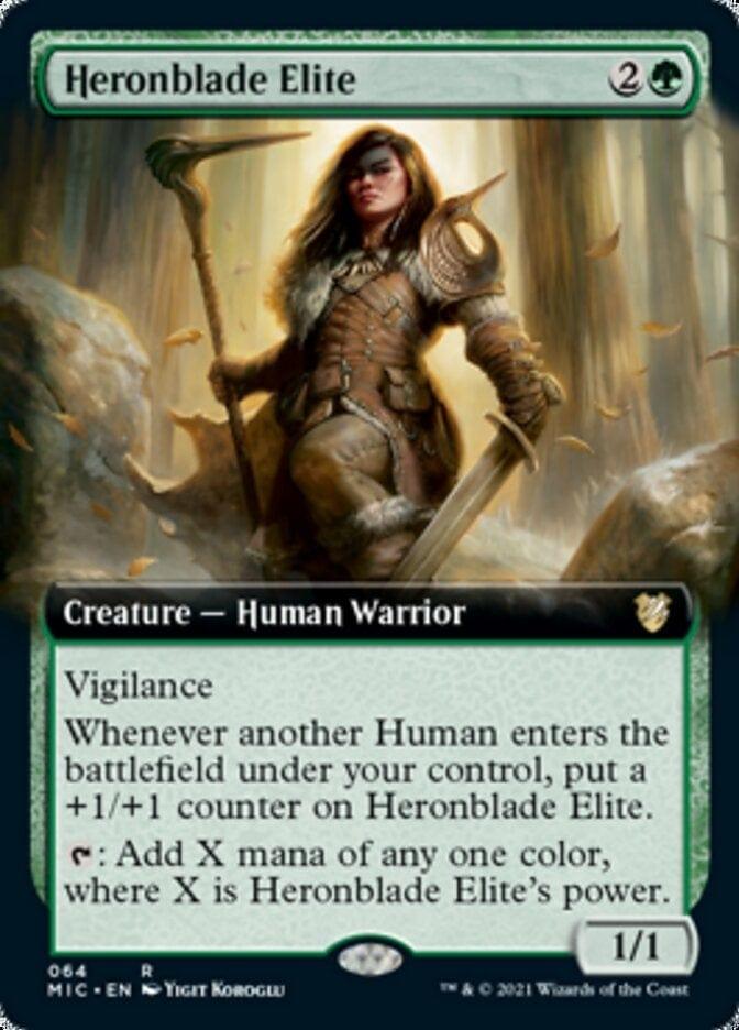 Magic: The Gathering MTG Single Heronblade Elite (Extended) [Innistrad: Midnight Hunt Commander]