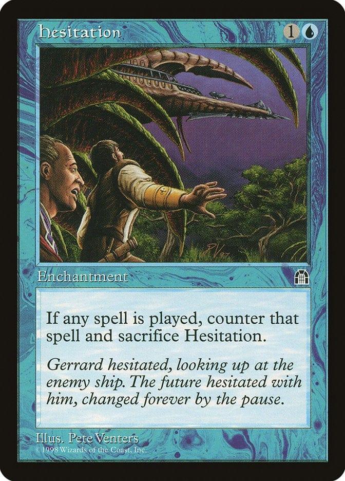 Magic: The Gathering MTG Single Hesitation [Stronghold]