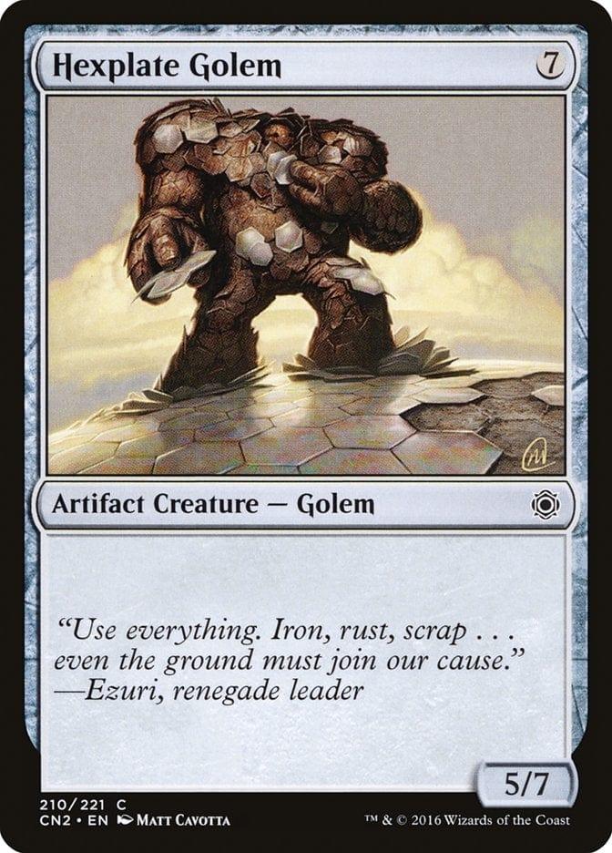 Magic: The Gathering MTG Single Hexplate Golem [Conspiracy: Take the Crown]