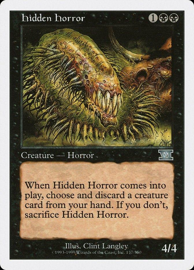 Magic: The Gathering MTG Single Hidden Horror [Classic Sixth Edition]
