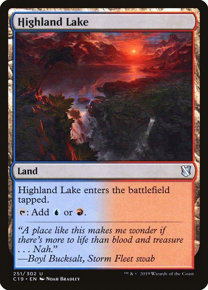 Magic: The Gathering MTG Single Highland Lake [Commander 2019]