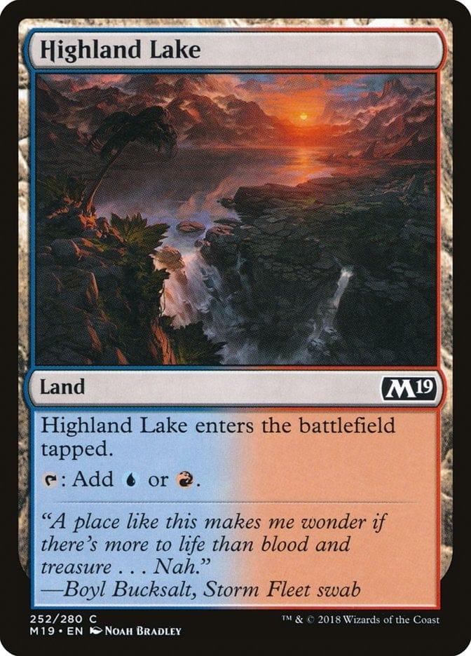 Magic: The Gathering MTG Single Highland Lake [Core Set 2019]